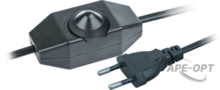 Изображения товара Шнур NPS-FS02-170-2x0.5-BL 1.7 м с диммируемым выкл