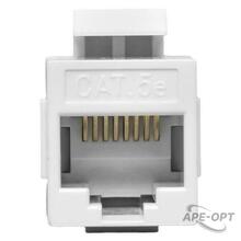 Изображения товара Адаптер проходной TERACOM Cat.5E неэкранированный RJ45-RJ45 тип Keystone белый | TRC-INLC-KSTN-5EUTP-WH | EKF