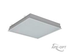 Изображения товара Светильник светодиодный ДВО OPL/R ECO LED 595 EM 34Вт 4000К IP20 опал | 1028000490 | Световые Технологии