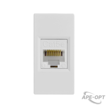 Изображения товара Altira Белый Розетка W45 1XRJ45 Cat.5E формата 45Х22,5 RAL 9003 | RIN-145K5E-B | SE