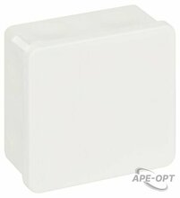 Изображения товара Распаячная коробка ЭРА KOR-100-100-50-9g-P-2MP-W двухкомпонентная HF стойкая к УФ 100х100х50мм белая прямой монтаж IP66 | Б0072864 | ЭРА