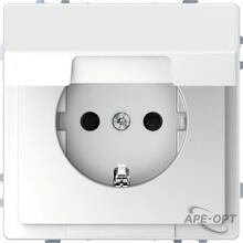 Изображения товара D-Life РОЗЕТКА 16А с з/к и крышкой IP20, БЕЛ
