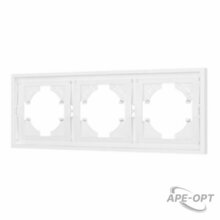 Изображения товара Рамка пластиковая FRM-TENDO-PL-3-WH (Arlight, Белый) | 053843 | Artlight