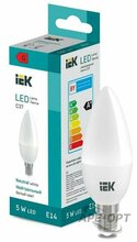 Изображения товара Лампа светодиодная Candle C37 400lm 4000K E14 | LL-I-C37-5-230-40-E14 | IEK