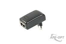 Изображения товара Одноканальный инжектор PSE-PoE.220AC/15VA Бастион, для питания по сети Ethernet IР-видеокамеры или другого оборудования, поддерживающего стандарты технологии PoE IEEE 802.3af.