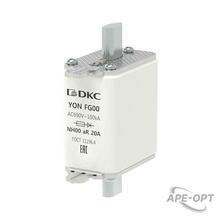 Изображения товара Предохранитель YON ножевого типа FG00 20А 690V характеристика aR | 1FG00-0020-690V-AR | DKC