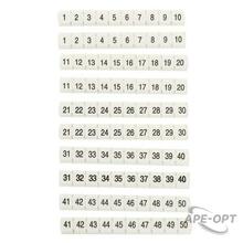 Изображения товара Маркеры для JXB-ST 2,5 NLPE с нумерацией 1-50 (100 шт.) | zb-st-2.5-nlpe-1-50 | EKF