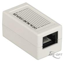 Изображения товара Проходной адаптер кат.5E UTP, тип RJ45-RJ45, белый | CS70-1C5EU | ITK