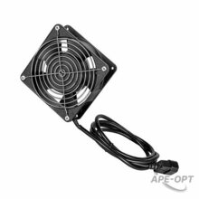 Изображения товара TLK-FAN1-BK - Вентиляторный блок TLK для настенных шкафов серии TWS и TWI глубиной 350мм, 1 вентилятор, со шнуром питания, черный