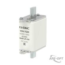 Изображения товара Предохранитель YON ножевого типа FG00 63А 690V характеристика aR | 1FG00-0063-690V-AR | DKC