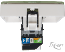 Изображения товара Розетка информационная UTP 1хRJ45 45х45 cat5е | 200007 | SPL