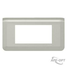 Изображения товара Рамка - Mosaic - 4 модуля - алюминий | 079314L | Legrand