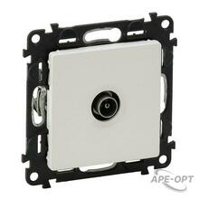 Изображения товара Valena LIFE DIY Белый Розетка TV проходная 1,5дБ/14дБ 0-2400 МГц