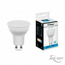 Изображения товара Лампа светодиодная LB-26 (7W) 230V GU10 6400K матовая | 25291 | FERON