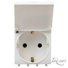 Изображения товара Розетка 2P+E, с з/ш, "Avanti" IP41, белая | 4400012 | DKC