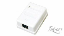 Изображения товара 03-0121 - Розетка компьютерная REXANT 1-порт RJ-45 (8P8C), cat 5e, внешняя (1 шт)