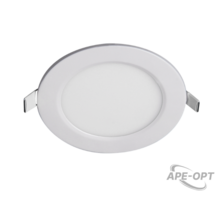 Изображения товара Светильник светодиодный встраиваемый downlight ДВО PPL-R 6w 6500K IP40 WH d120мм встр/круг ультратонкий| 5008489A | Jazzway