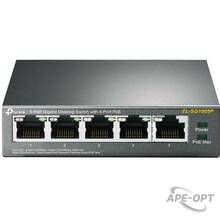 Изображения товара TL-SG1005P Коммутатор PoE TP-LINK 5 портов RJ45 10/100/1000 Мбит/с, бюджет PoE до 56 Вт