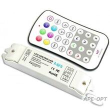 Изображения товара Контроллер для светодиодной ленты RGB 12-24 V IP20 135x30x20 мм c пультом, радиус 45 м (LTECH) | M7+M3-3A | VARTON