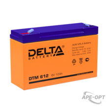 Изображения товара Акумуляторная батарея UPS серии DTM 612 6В/12Ач | DTM 612 | DELTA
