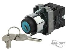 Изображения товара Переключатель LAY5-BG45 на 2 положения с ключом без фиксации (20/200/4000) | Б0045688 | ЭРА