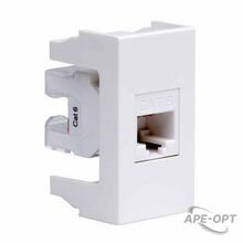 Изображения товара Viva белый розетка компьютерная RJ45 категория 6 UTP 1мод | 45058 | DKC