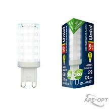 Изображения товара Лампа светодиодная LED-JCD-9W/4000K/G9/CL GLZ09TR LED, прозр 4000К | UL-00006489 | Uniel