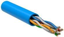 Изображения товара Кабель связи витая пара U/UTP, кат.5E 4х2х24AWG solid, PVC, 305м, синий | LC1-C5E04-113 | ITK