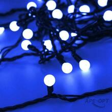Изображения товара Светодиодная гирлянда ARD-BALL-CLASSIC-D13-5000-BLACK-50LED BLUE (230V, 3.5W) | 025564 | Arlight