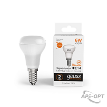 Изображения товара Лампа светодиодная Elementary R50 6W 450lm 3000K Е14 LED 1/10/50 | 63116 | Gauss