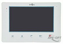 Изображения товара ST-MS207M-WT - Монитор видеодомофона Smartec 7", 4-х проводная линия связи, поддержка 2-х панелей вызова, 3 доп