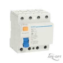 Изображения товара Устройство защитного отключения (УЗО) NL1-63 6kA 4P 40A 300mA тип AC (DB) (R) | 200230 | ЧИНТ (CHINT)
