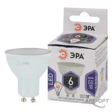 Изображения товара Лампа светодиодная LED MR16-6W-860-GU10 (диод, софит, 6Вт, холод, GU10) (10/100/4800) | Б0049070 | ЭРА