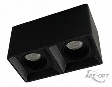 Изображения товара Светильник светодиодный накладной DK3085-BK IP20, 10Вт, GU5.3, LED, черный/черный, пластик | DK3085-BK | DENKIRS