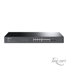 Изображения товара TL-SG2218P Коммутатор JetStream Smart с 16 гигабитными портами PoE+ и 2 портами SFP