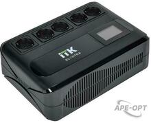 Изображения товара ITK ELECTRA LT5 ИБП 1кВА/0,6кВт LCD с АКБ 1х9AH | ELT5-1000VA-1-001 | ITK