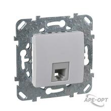 Изображения товара Unica Белый Розетка ТЛФ 1-ая 4 контакта | MGU5.492.18ZD | Schneider Electric