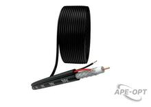 Изображения товара Кабель для аналогового видеонаблюдения KK-0.5-PE ККСП-2x0,5 мм, бухта 200 метров, чёрный | Б0052741 | ЭРА