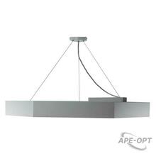 Изображения товара Светильник светодиодный Geometria Hexagon SPO-122-W-40K-066 66Вт 4000К 4800Лм IP40 800*800*80 белый подвесной | Б0050552 | ЭРА
