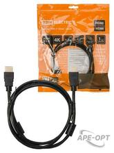 Изображения товара Кабель "АВК 3" HDMI - HDMI, v2.0, позолоченные контакты, с ферритами, 1,5 метра, | SQ4040-0003 | TDM
