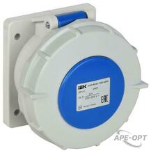 Изображения товара Розетка встраиваемая прямая ССИ-6232 32А-6ч 220В 2P+PE IP67| PSR61-032-3-0-67| IEK