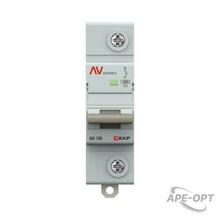 Изображения товара Выключатель автоматический AV-125 1P 100A (C) 10kA AVERES |mcb125-1-100C-av| EKF