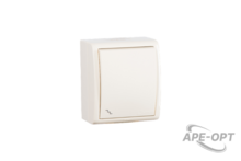 Изображения товара Переключатель (проходной) IP54 10AX 250В цвета слоновая кость S15 Aqua | 1594201-031 | Simon