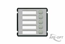 Изображения товара DHI-VTO2000A-B5 - Дополнительный модуль на 5 кнопок вызова для совместной работы с VTO2000A-C