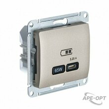 Изображения товара Glossa Титан USB Розетка тип-C 65W высокоскор.заряд
