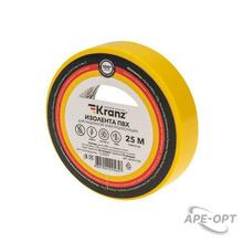 Изображения товара Изолента ПВХ 0.13х15 мм, 25 м, желтая | KR-09-2102 | Kranz