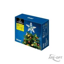 Изображения товара Украшение для елки светодиодное ULD-H1515-010/STB/2AA WARM WHITE STAR-2 | UL-00005761 | Uniel