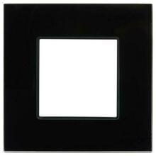 Изображения товара SKANDY Рамка 1-местная SK-F21Bl стекло черный | SK-M12-G-K02 | IEK