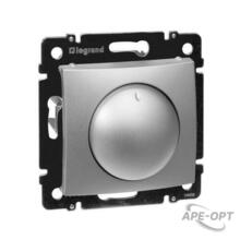 Изображения товара Valena Алюминий Светорегулятор поворотный 40-400W для ламп накаливания (вкл поворотом) | 770261 | Legrand