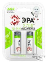 Изображения товара Аккумулятор HR6-2BL 2700mAh (20/240/6000) (AA) | C0038458 | ЭРА
